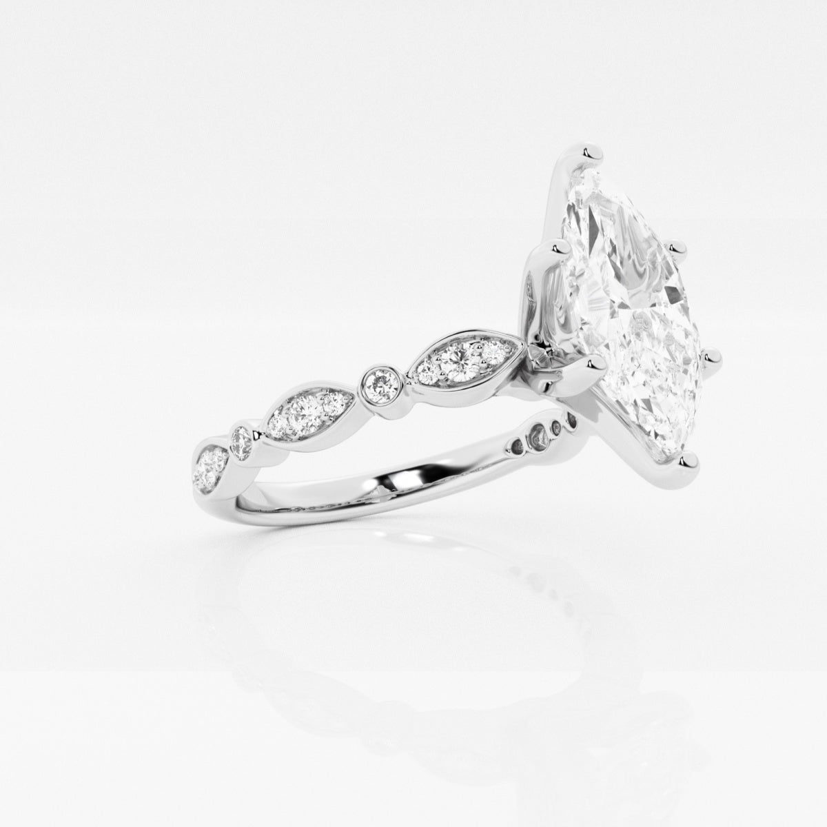 Adeline - Marquise-Inspired Band Engagement Ring