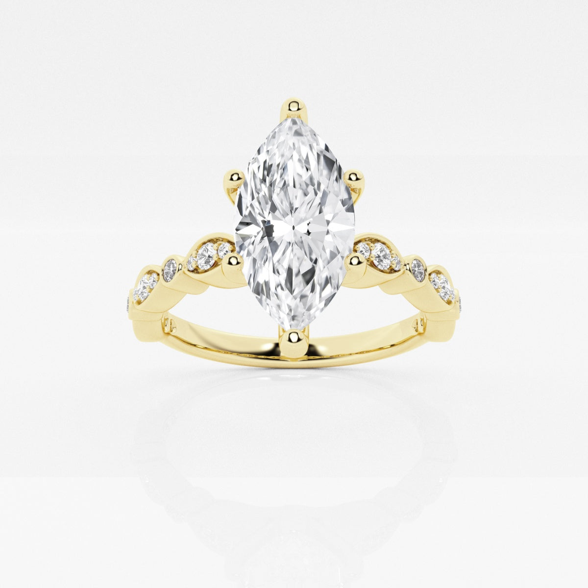 Adeline - Marquise-Inspired Band Engagement Ring