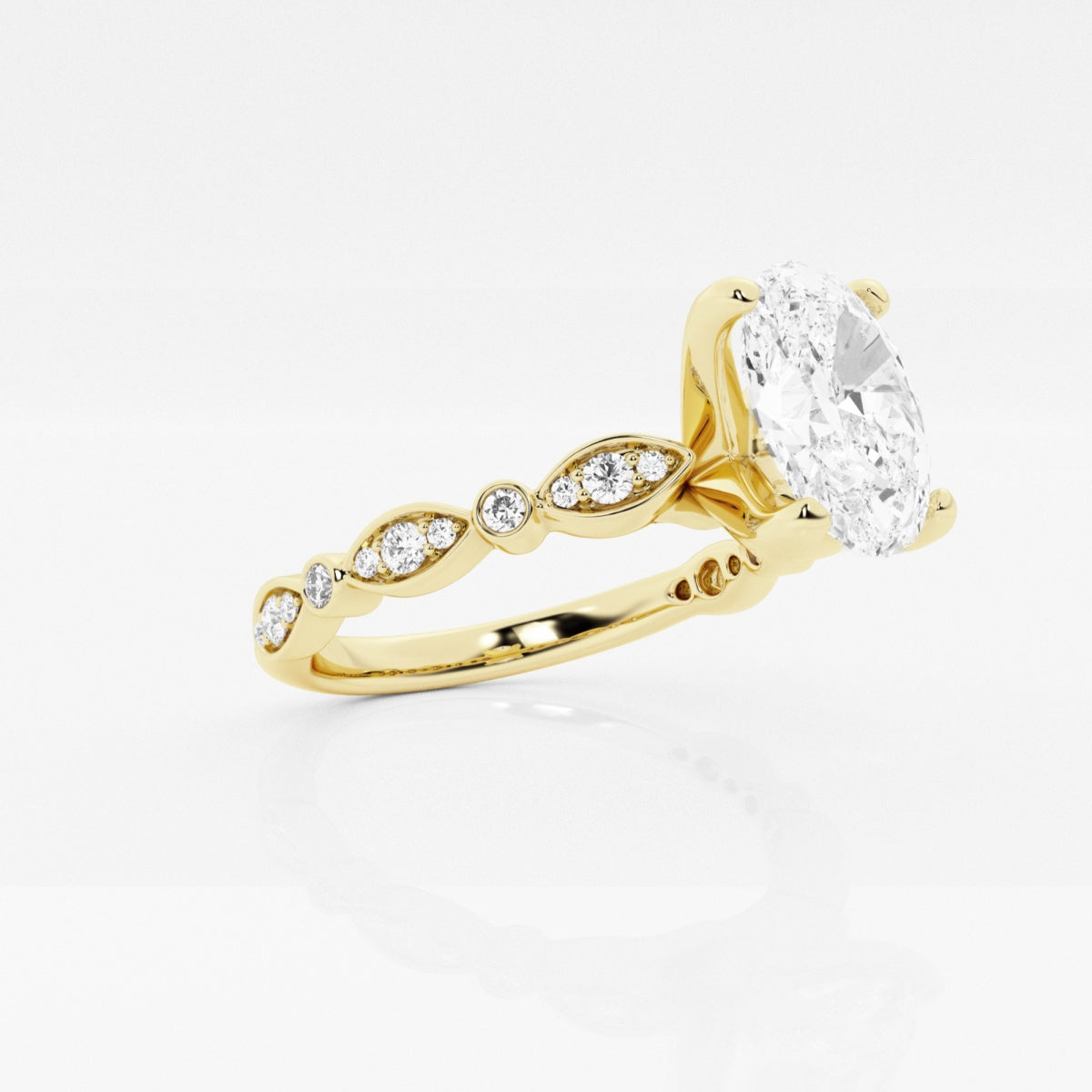 Adeline - Marquise-Inspired Band Engagement Ring