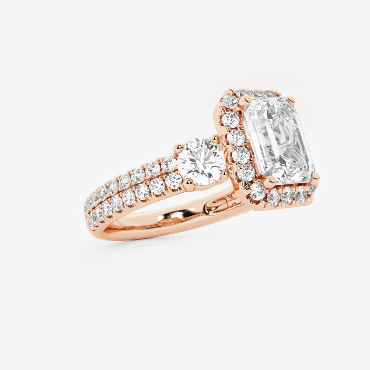 Adriana - Double Row Halo Engagement Ring