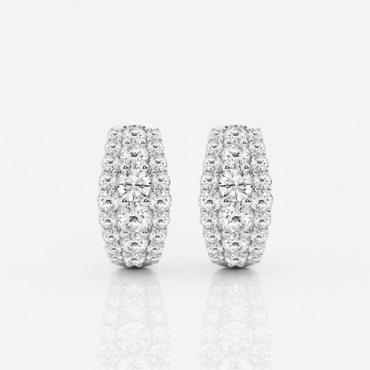 Adriana - Triple-Row Brilliance Earrings