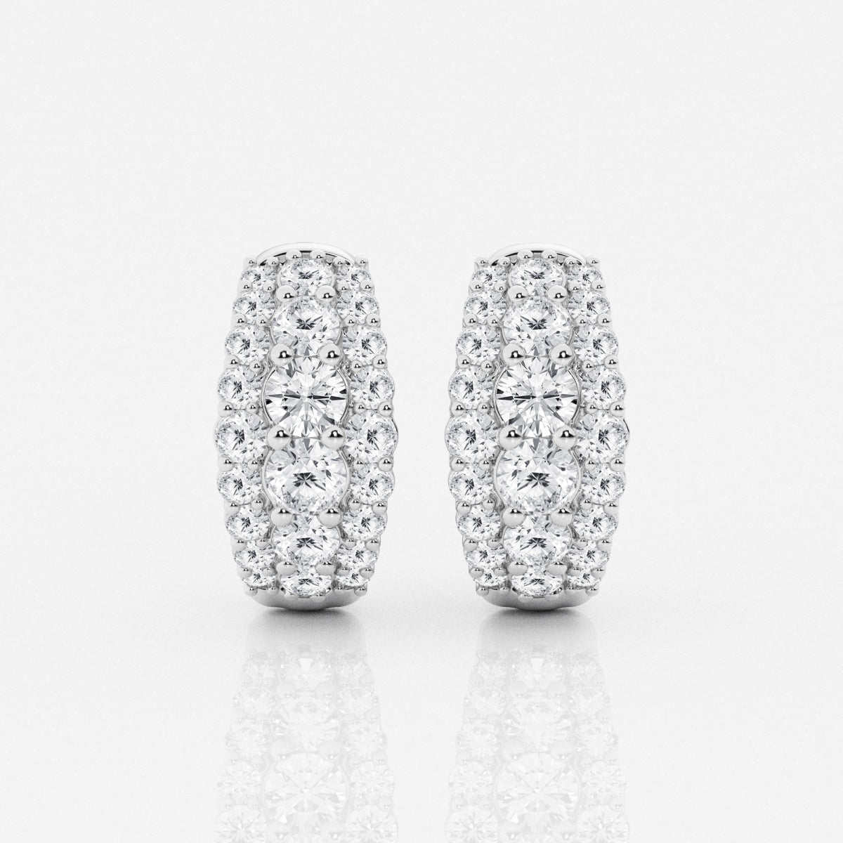 Adriana - Triple-Row Brilliance Earrings