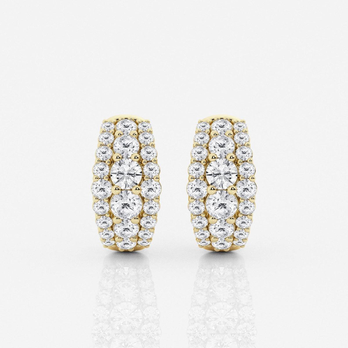 Adriana - Triple-Row Brilliance Earrings