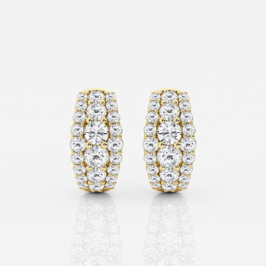 Adriana - Triple-Row Brilliance Earrings