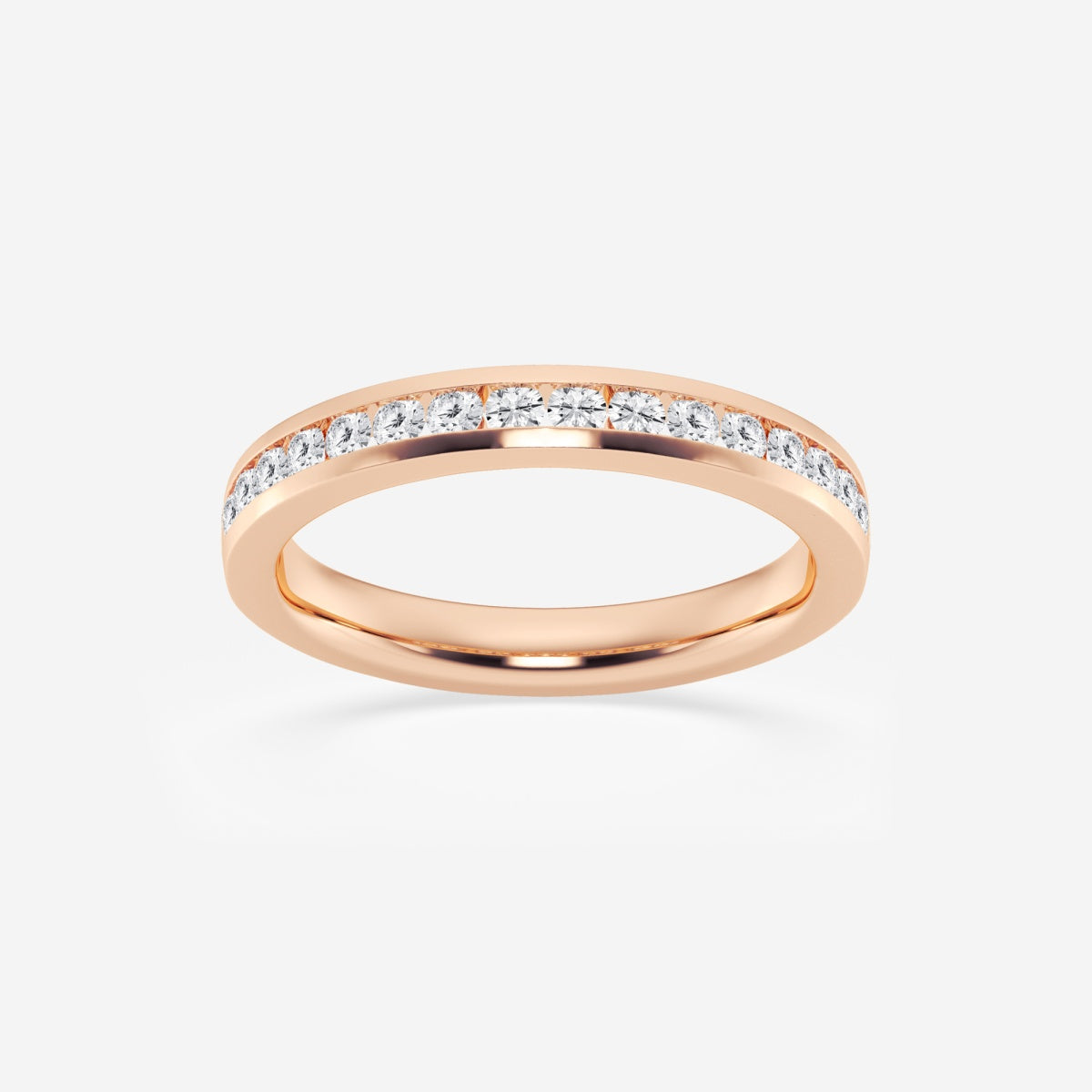 Amara - Clean Channel Design Wedding Ring