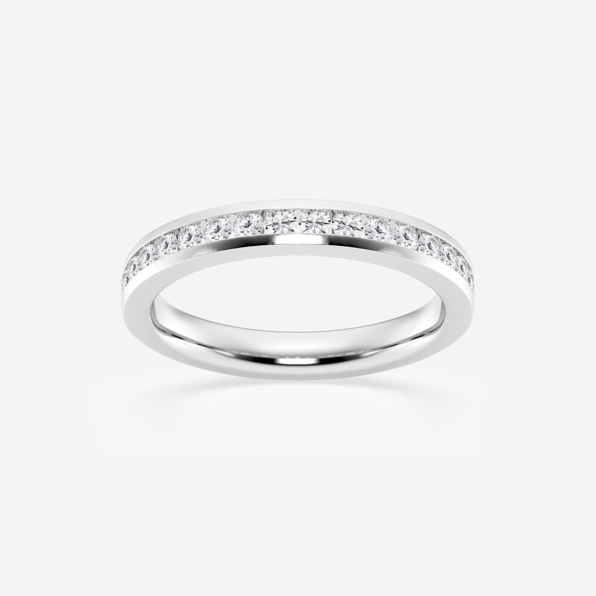 Amara - Clean Channel Design Wedding Ring