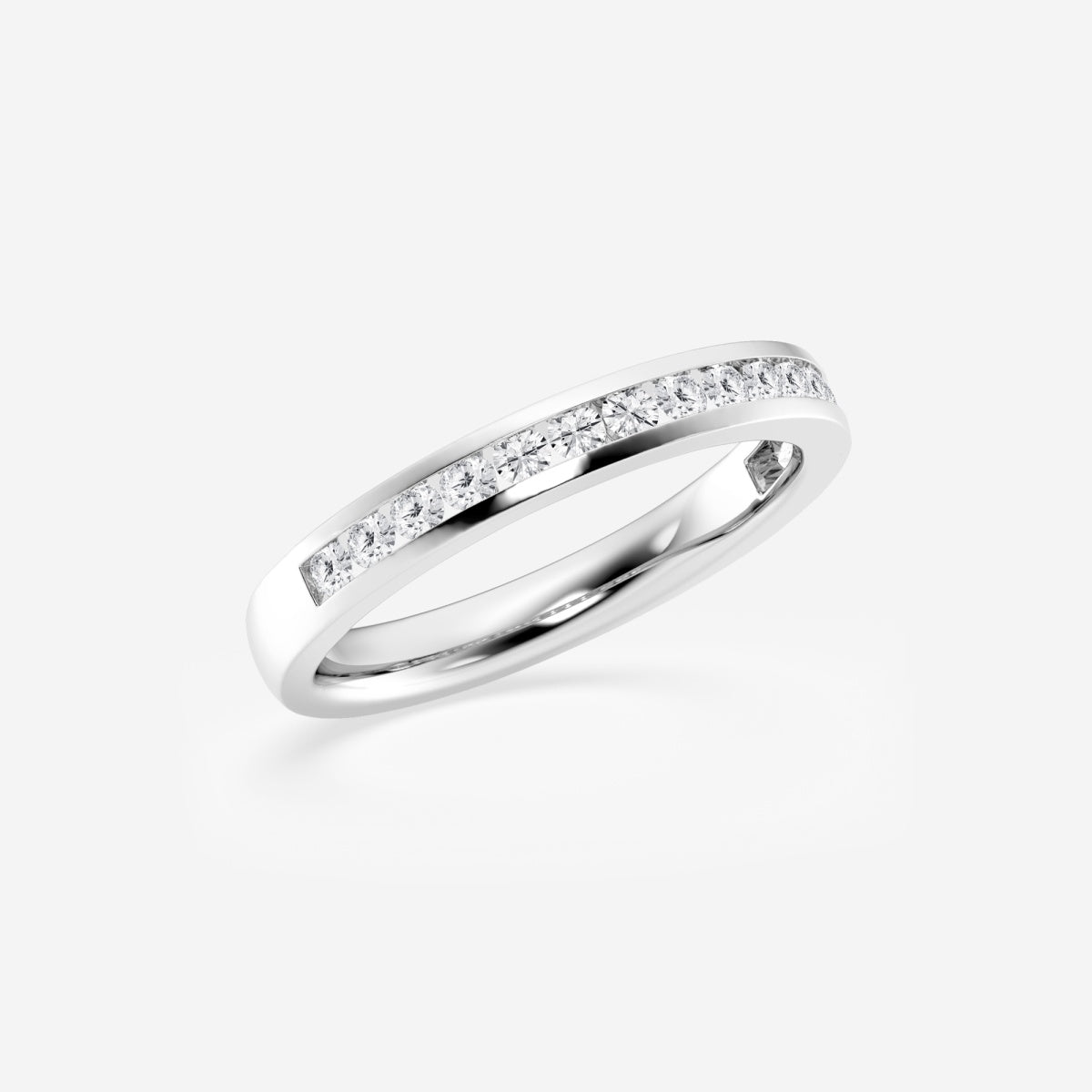 Amara - Clean Channel Design Wedding Ring