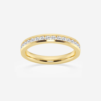 Amara - Clean Channel Design Wedding Ring