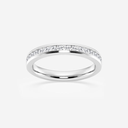 Amara - Clean Channel Design Wedding Ring