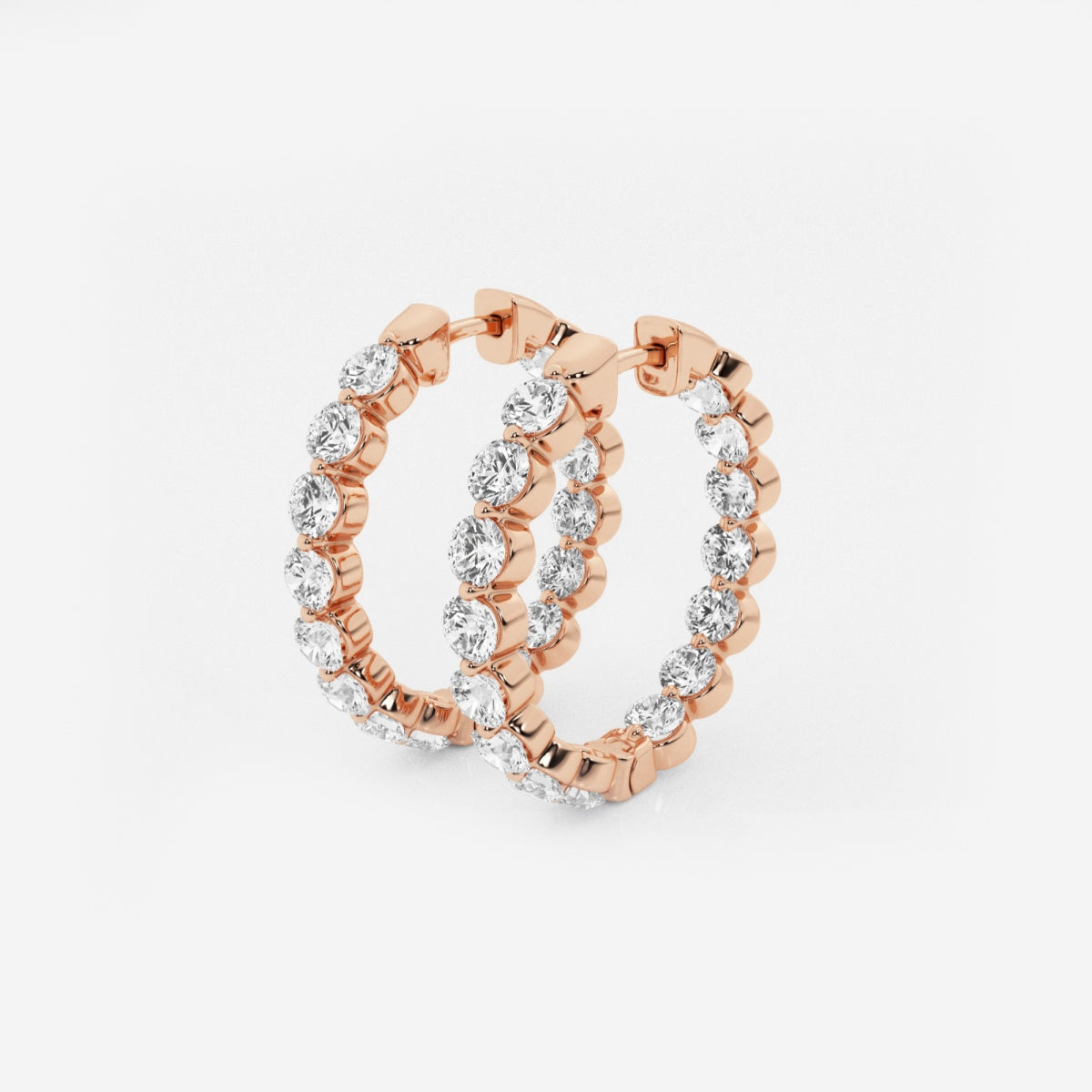 Amara - Floating Hoop Elegance Earrings