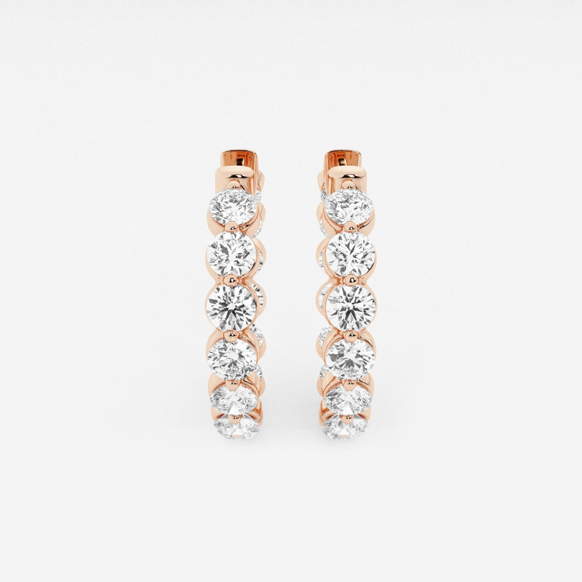 Amara - Floating Hoop Elegance Earrings