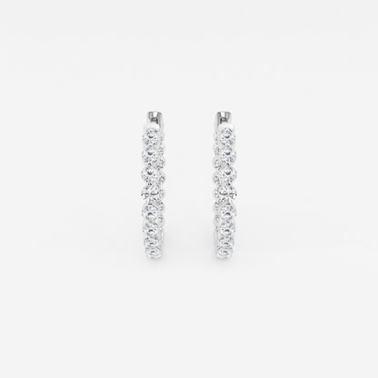 Amara - Floating Hoop Elegance Earrings