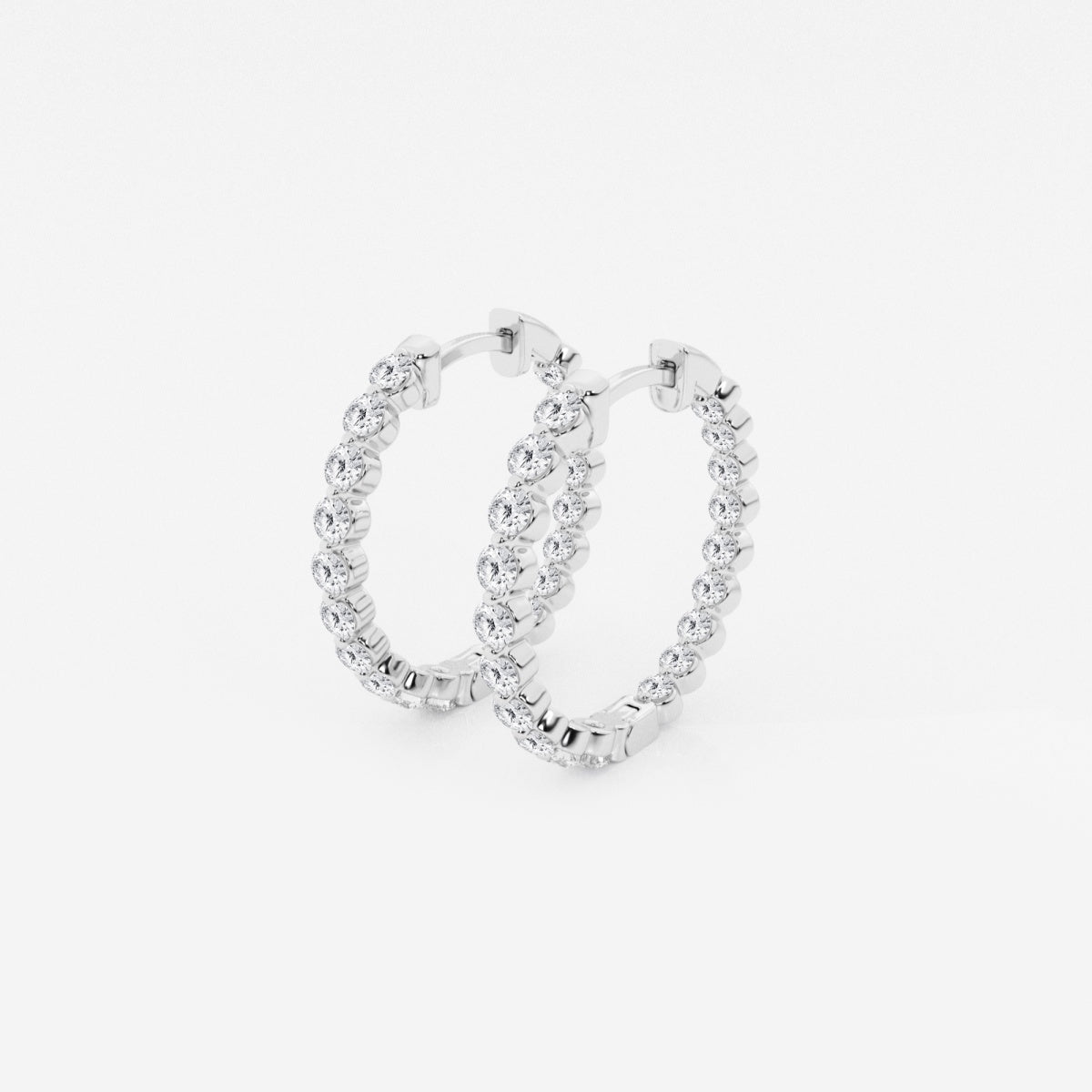 Amara - Floating Hoop Elegance Earrings