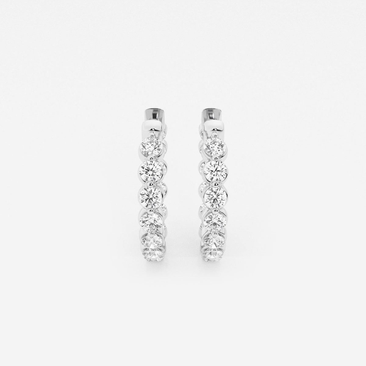 Amara - Floating Hoop Elegance Earrings