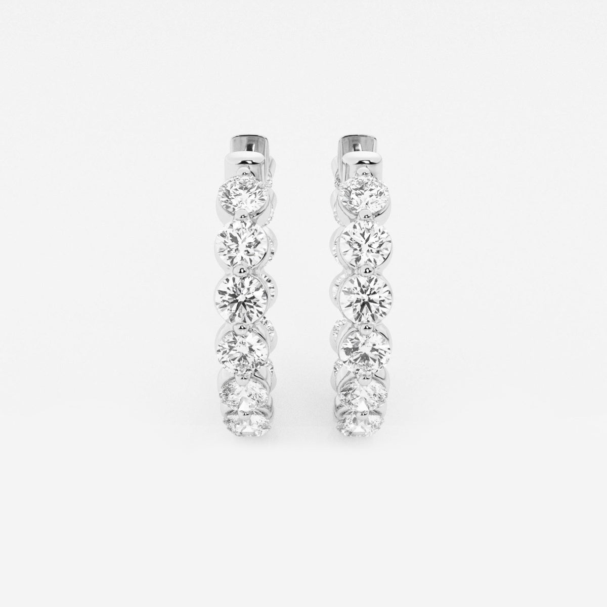 Amara - Floating Hoop Elegance Earrings