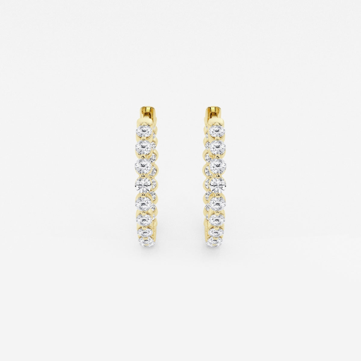 Amara - Floating Hoop Elegance Earrings