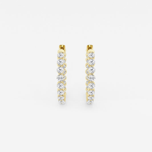 Amara - Floating Hoop Elegance Earrings