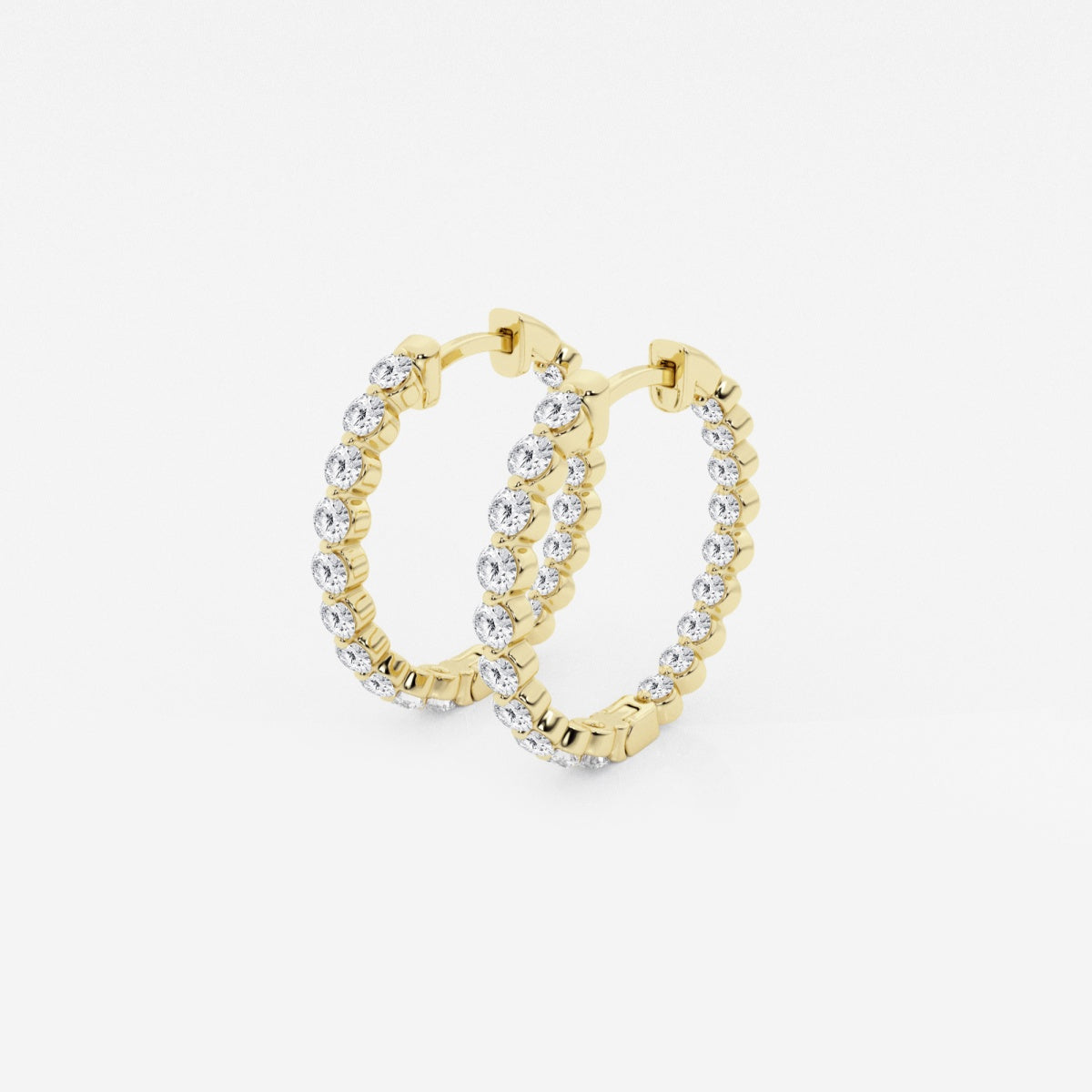 Amara - Floating Hoop Elegance Earrings