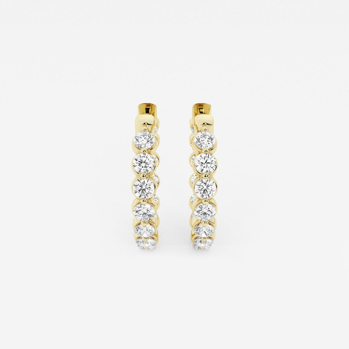 Amara - Floating Hoop Elegance Earrings