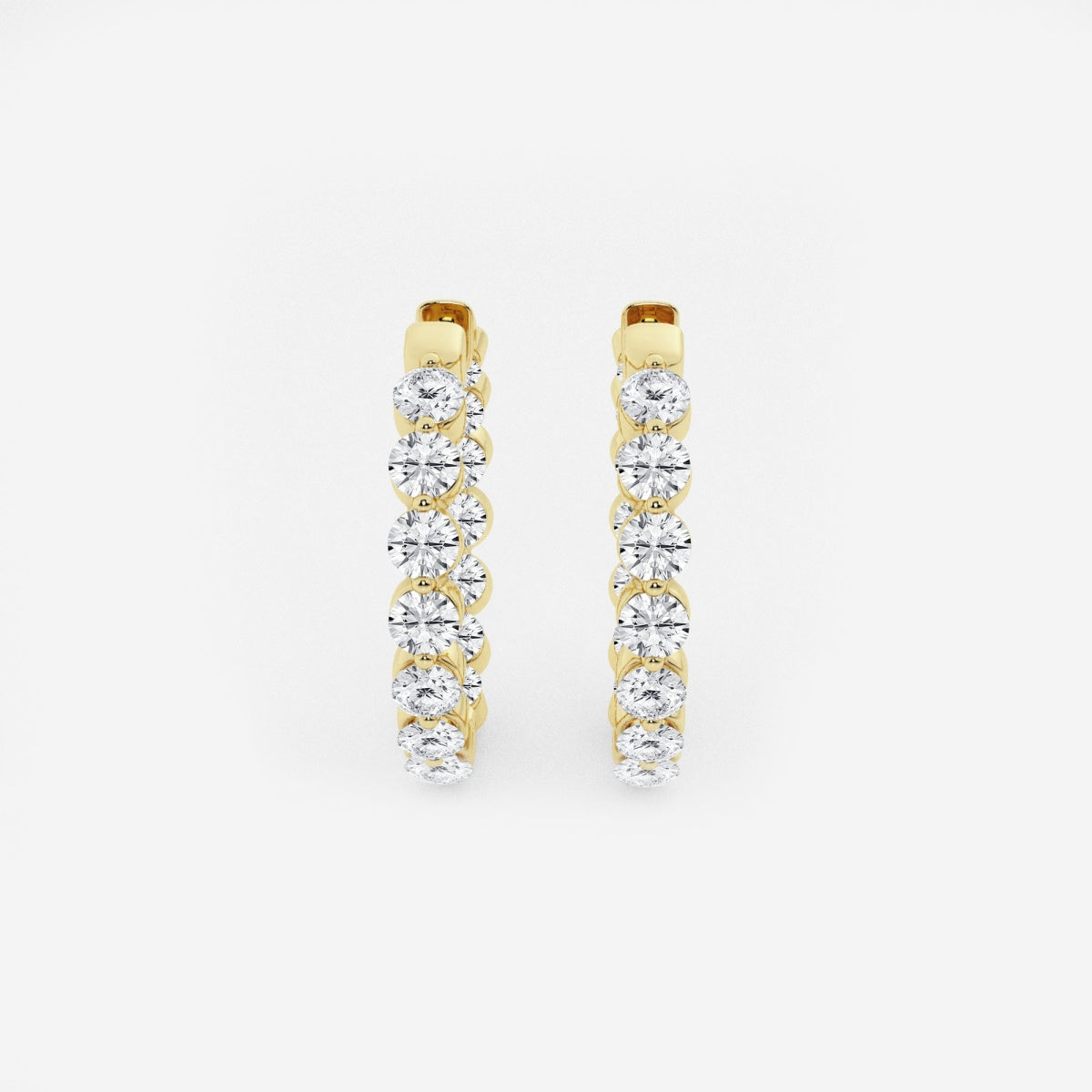 Amara - Floating Hoop Elegance Earrings