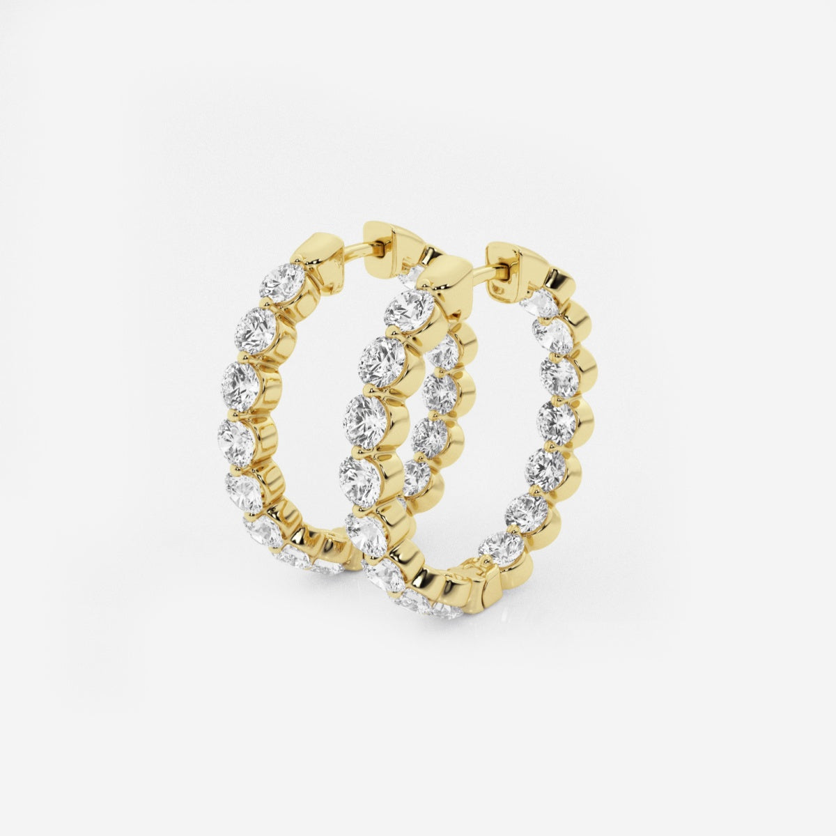 Amara - Floating Hoop Elegance Earrings