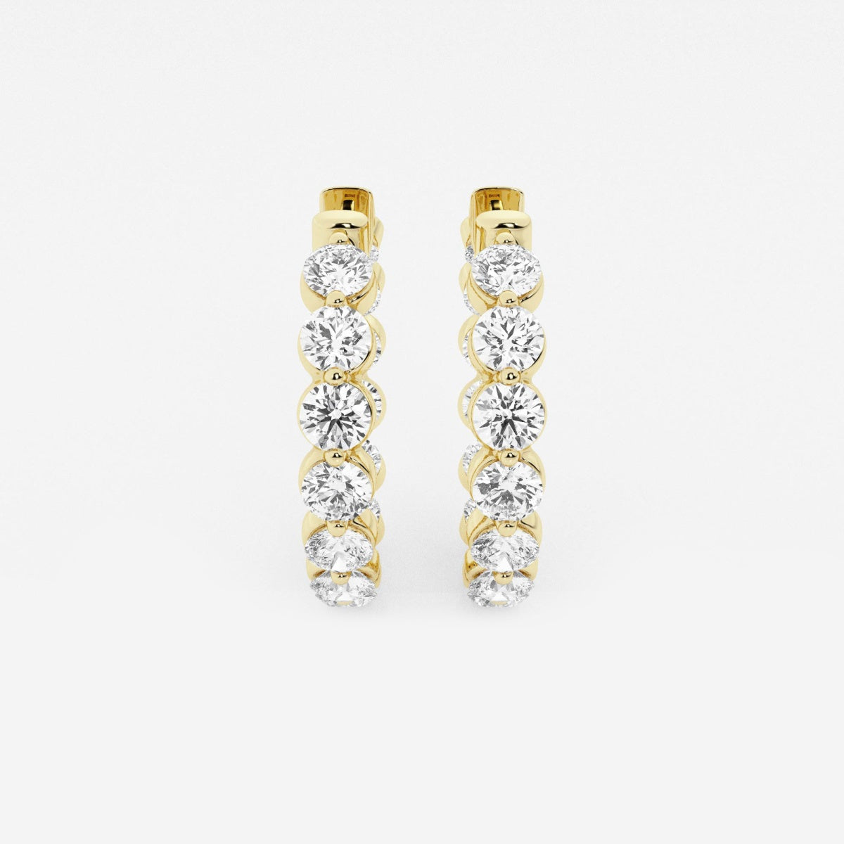 Amara - Floating Hoop Elegance Earrings