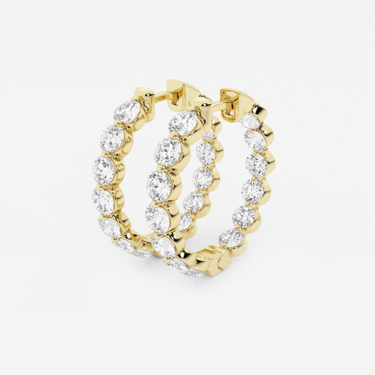 Amara - Floating Hoop Elegance Earrings