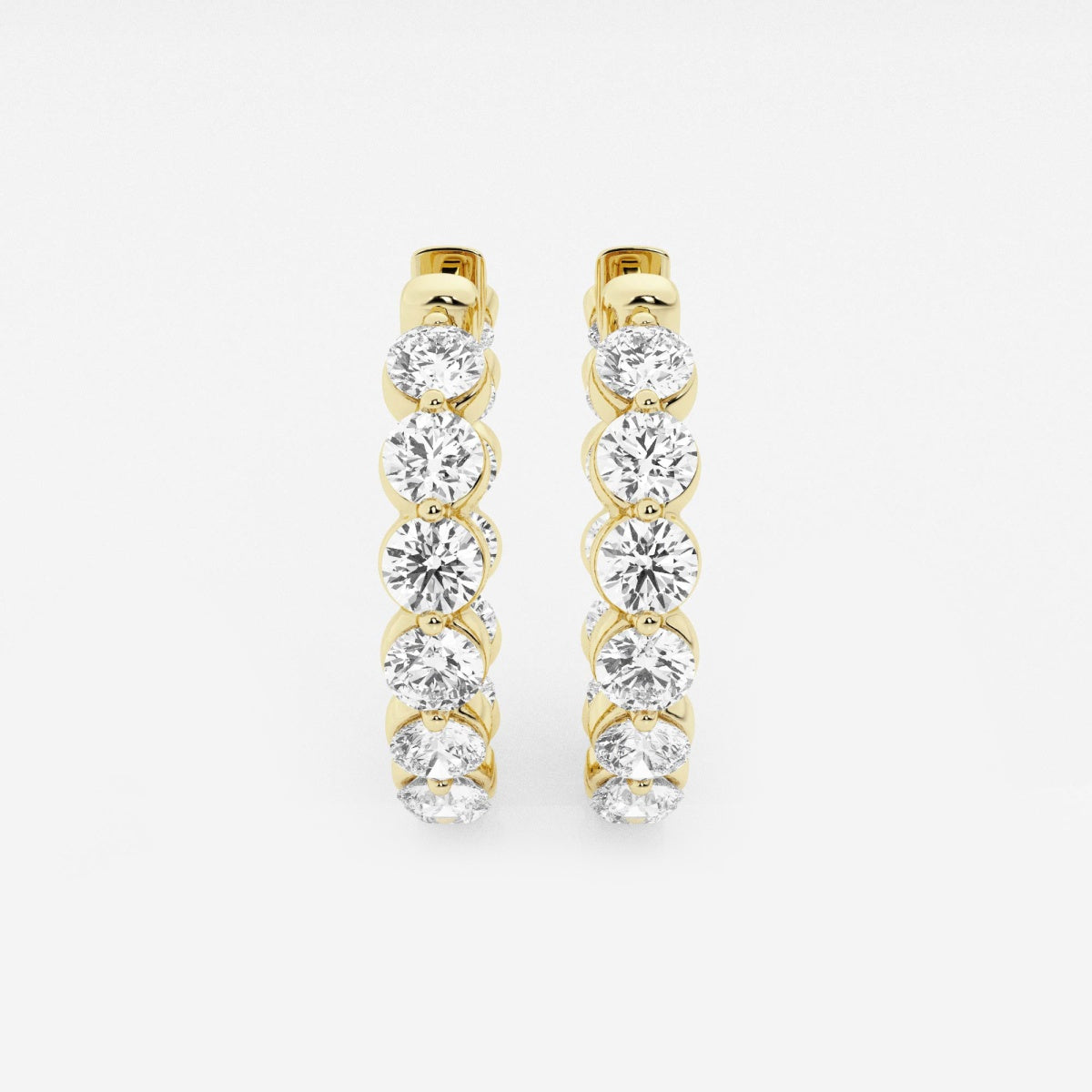 Amara - Floating Hoop Elegance Earrings