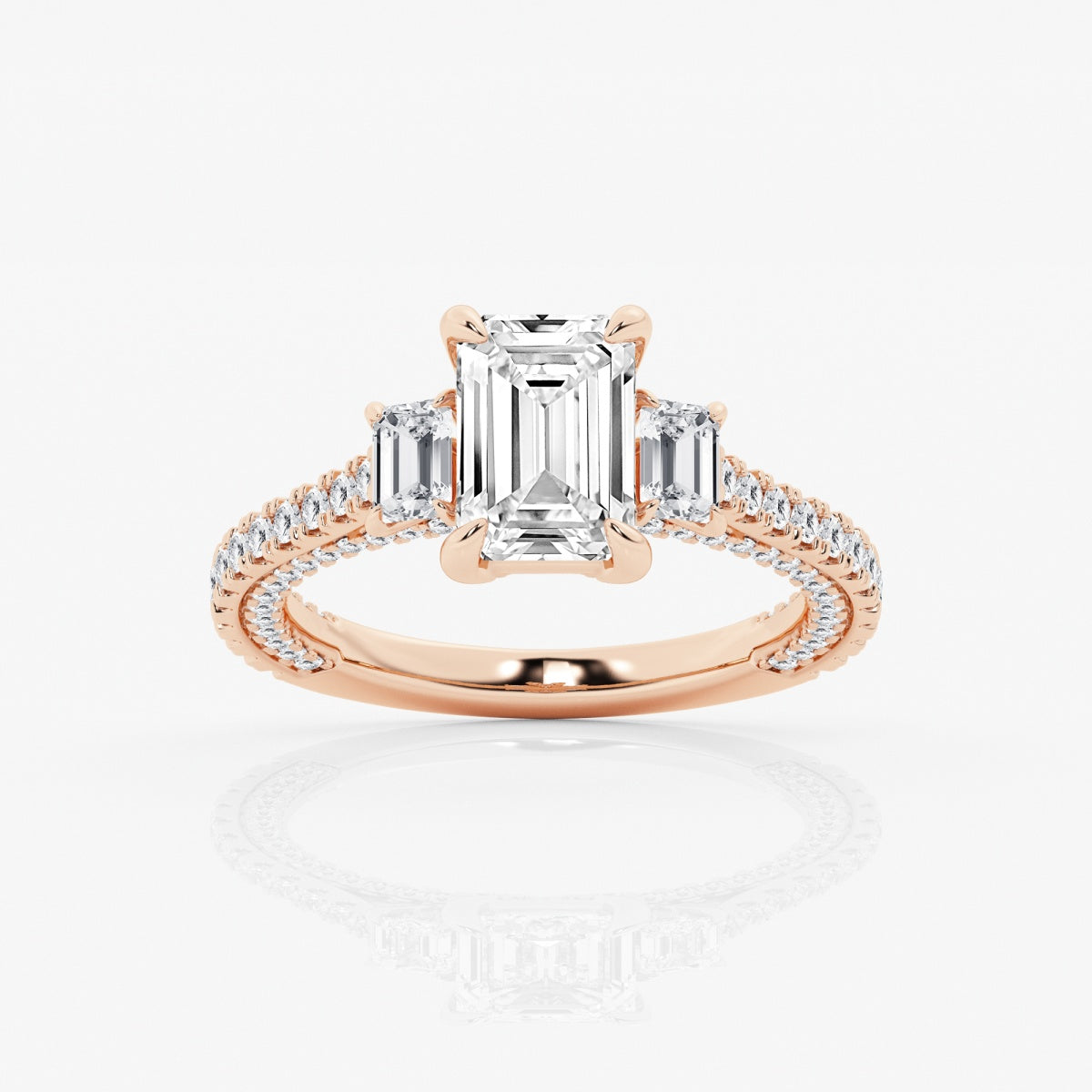 Amara - Three-Stone Design Engagement Ring