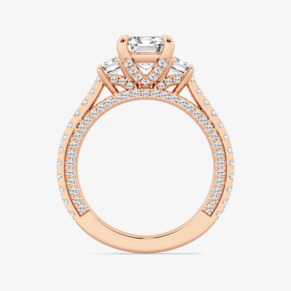 Amara - Three-Stone Design Engagement Ring