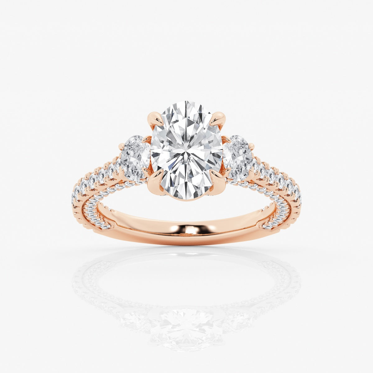 Amara - Three-Stone Design Engagement Ring