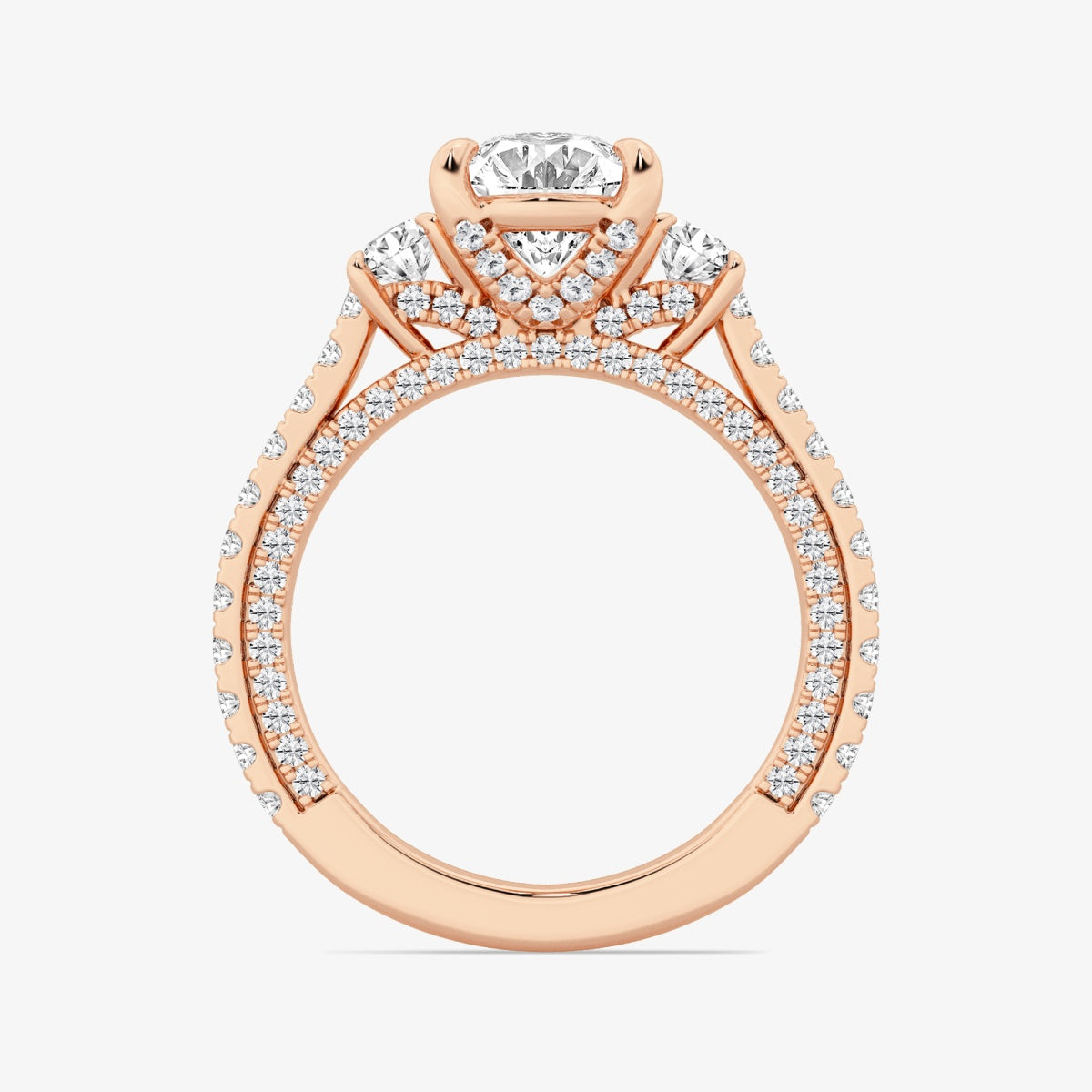 Amara - Three-Stone Design Engagement Ring