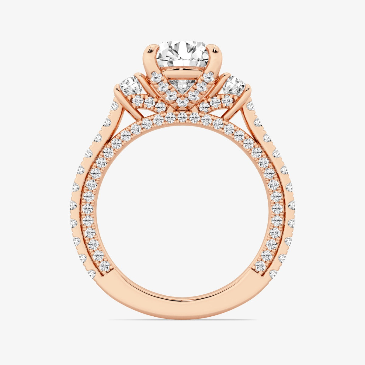 Amara - Three-Stone Design Engagement Ring