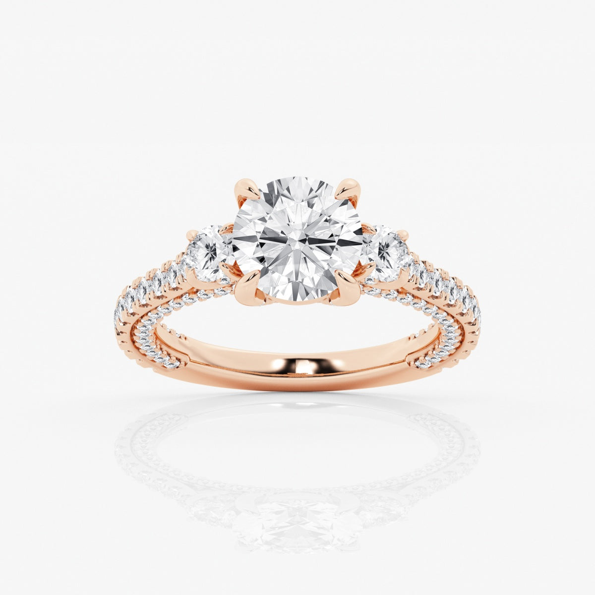 Amara - Three-Stone Design Engagement Ring