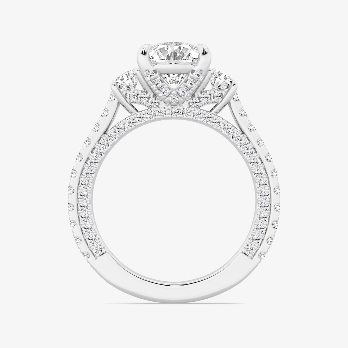 Amara - Three-Stone Design Engagement Ring