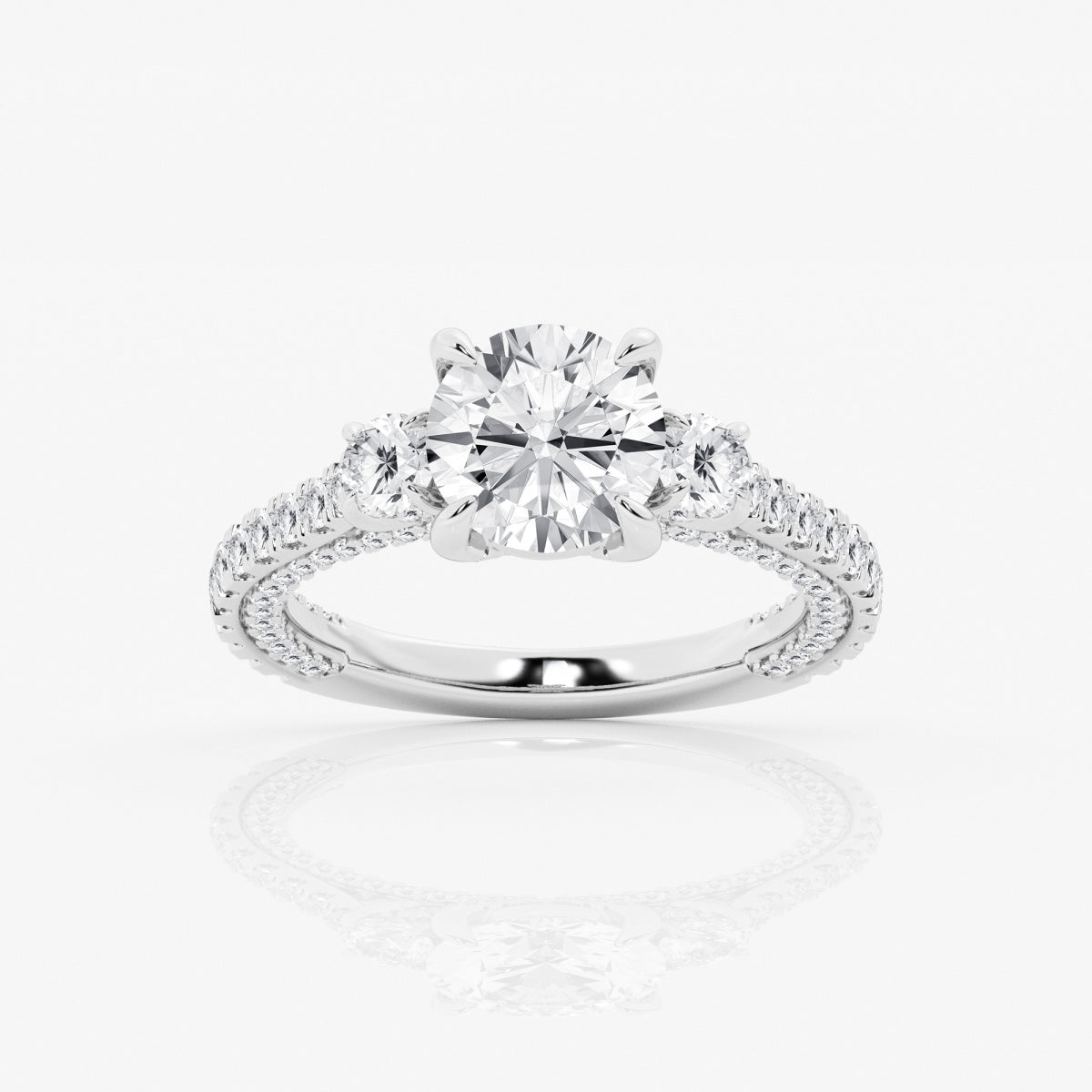 Amara - Three-Stone Design Engagement Ring