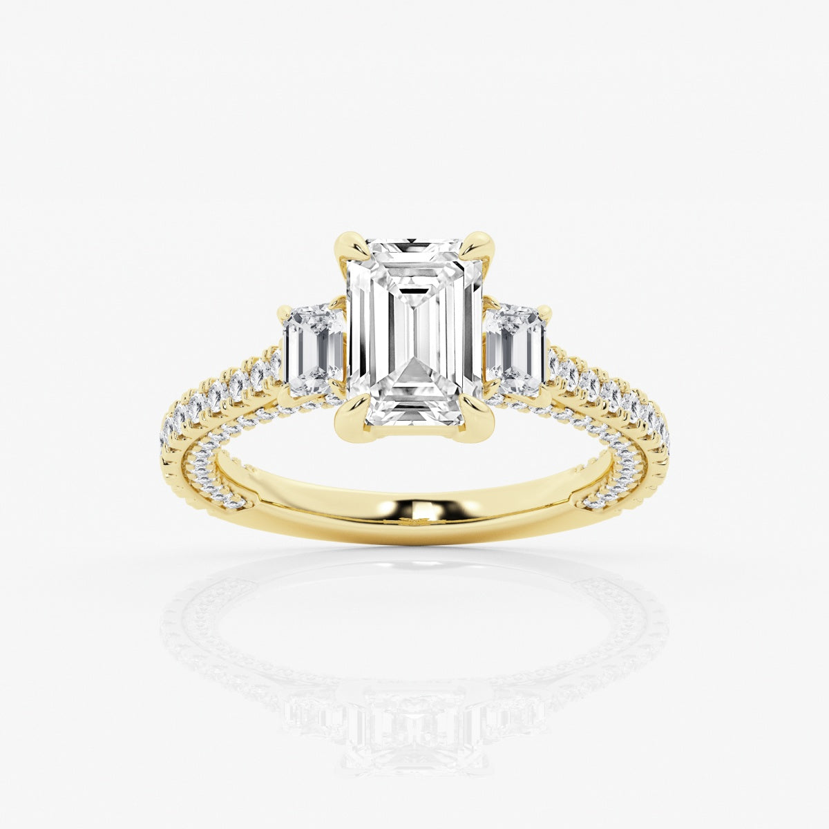 Amara - Three-Stone Design Engagement Ring