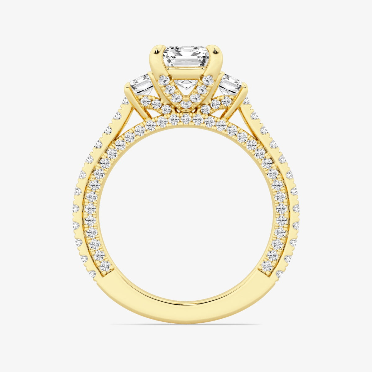 Amara - Three-Stone Design Engagement Ring