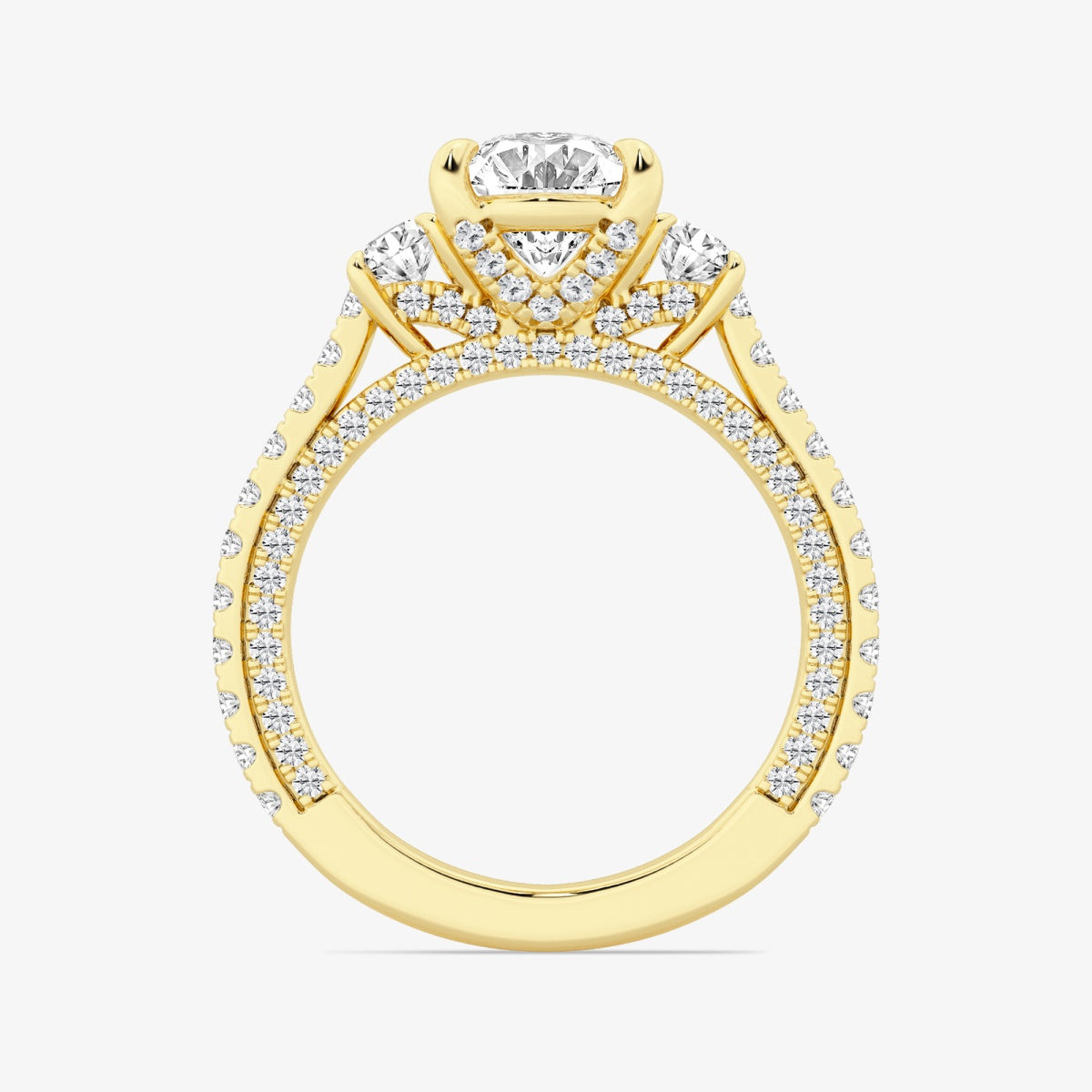 Amara - Three-Stone Design Engagement Ring