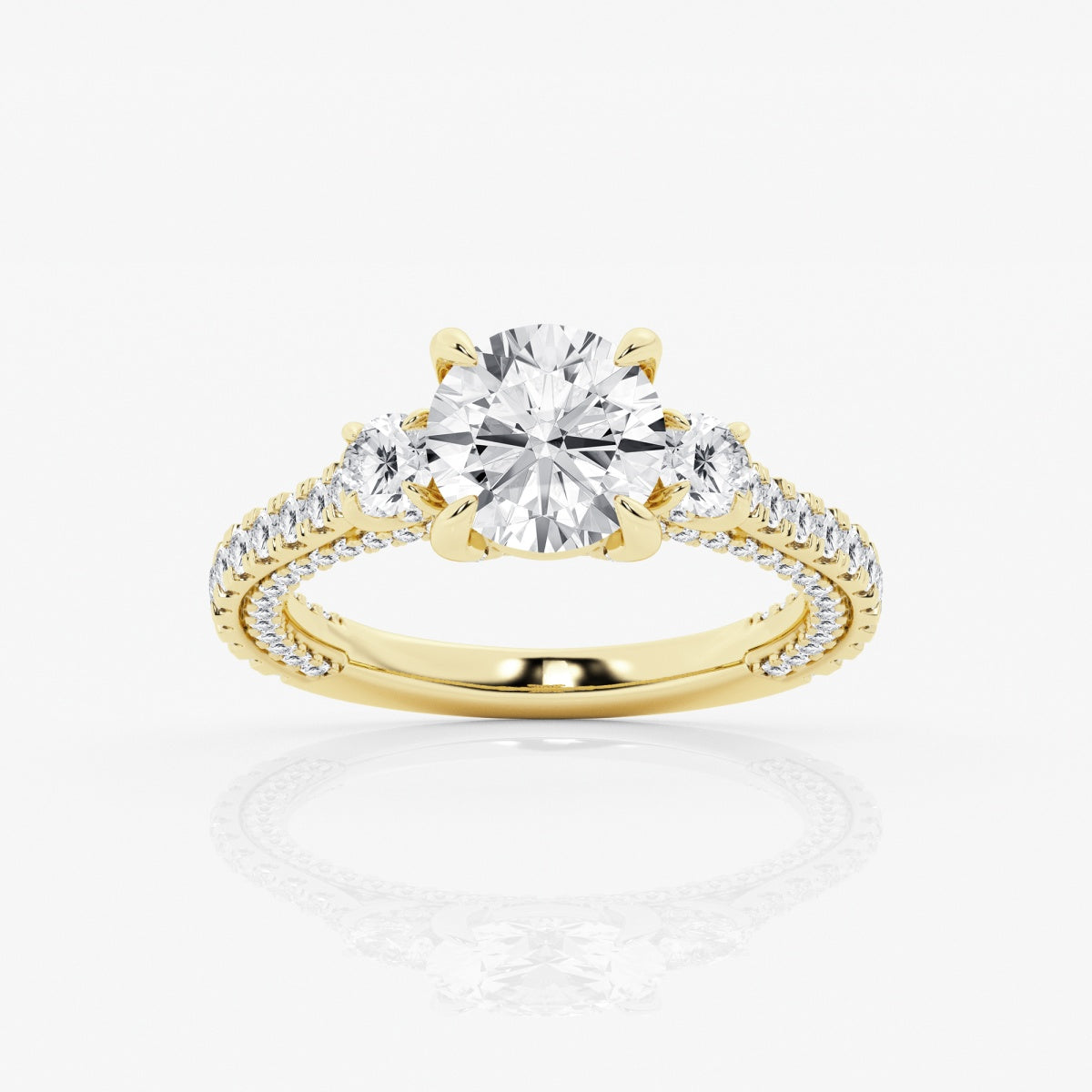 Amara - Three-Stone Design Engagement Ring