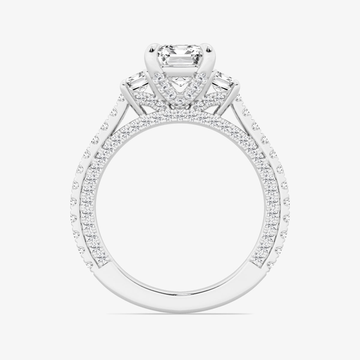 Amara - Three-Stone Design Engagement Ring