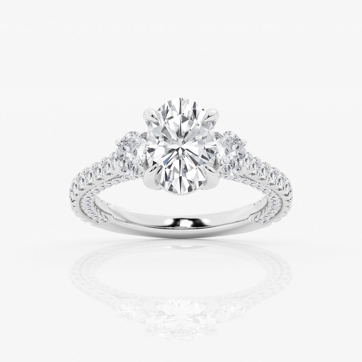 Amara - Three-Stone Design Engagement Ring