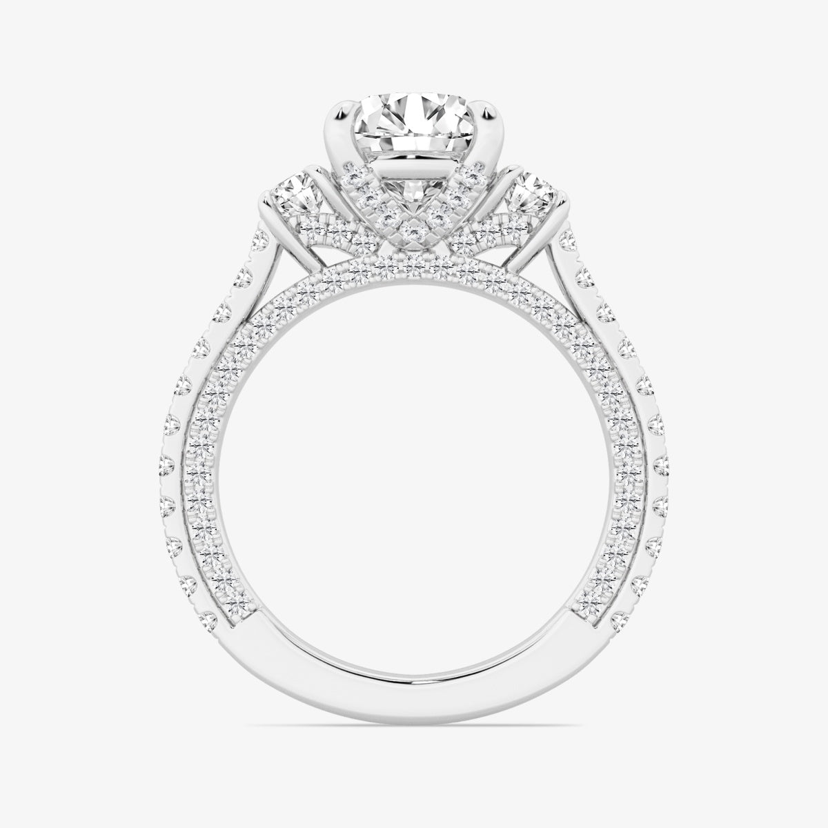 Amara - Three-Stone Design Engagement Ring