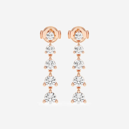 Amelia - Graduated Dangle Brilliance Earrings