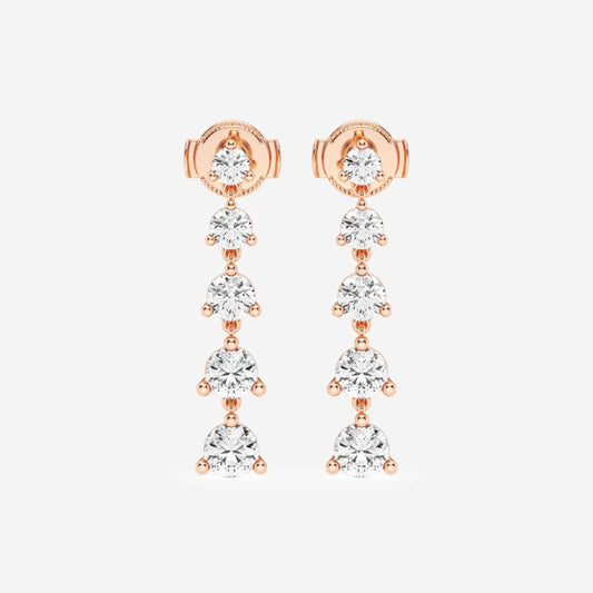 Amelia - Graduated Dangle Brilliance Earrings