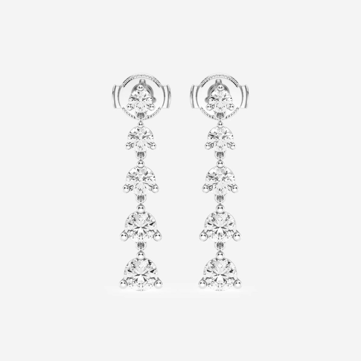 Amelia - Graduated Dangle Brilliance Earrings