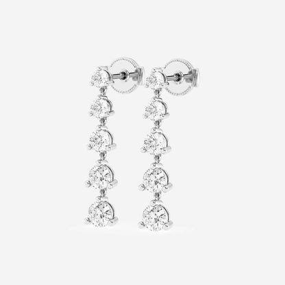 Amelia - Graduated Dangle Brilliance Earrings