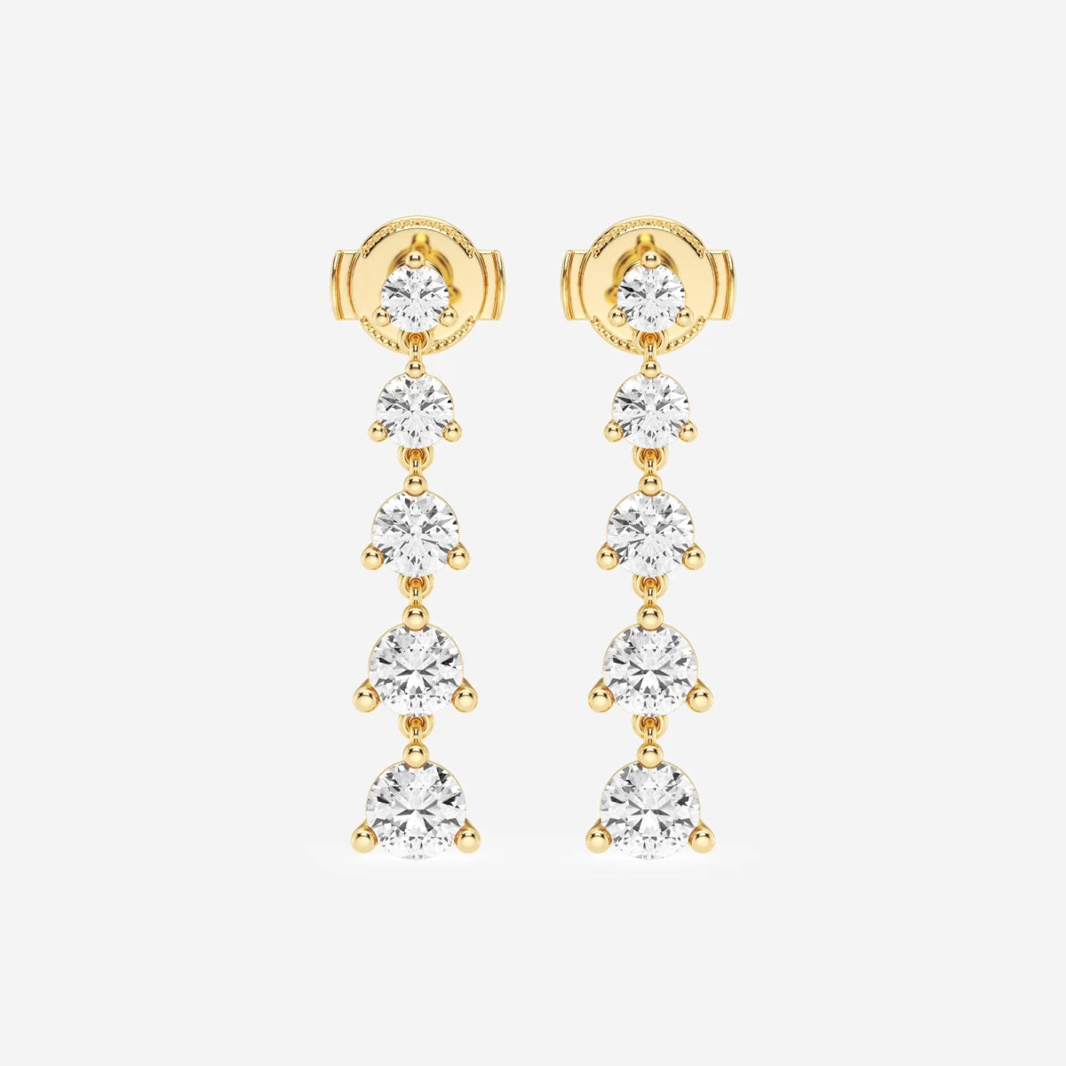 Amelia - Graduated Dangle Brilliance Earrings