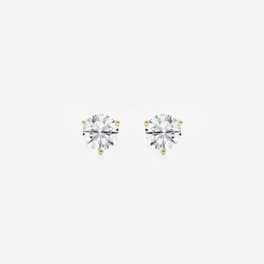 Amelia - Radiant Three-Prong Style Earrings