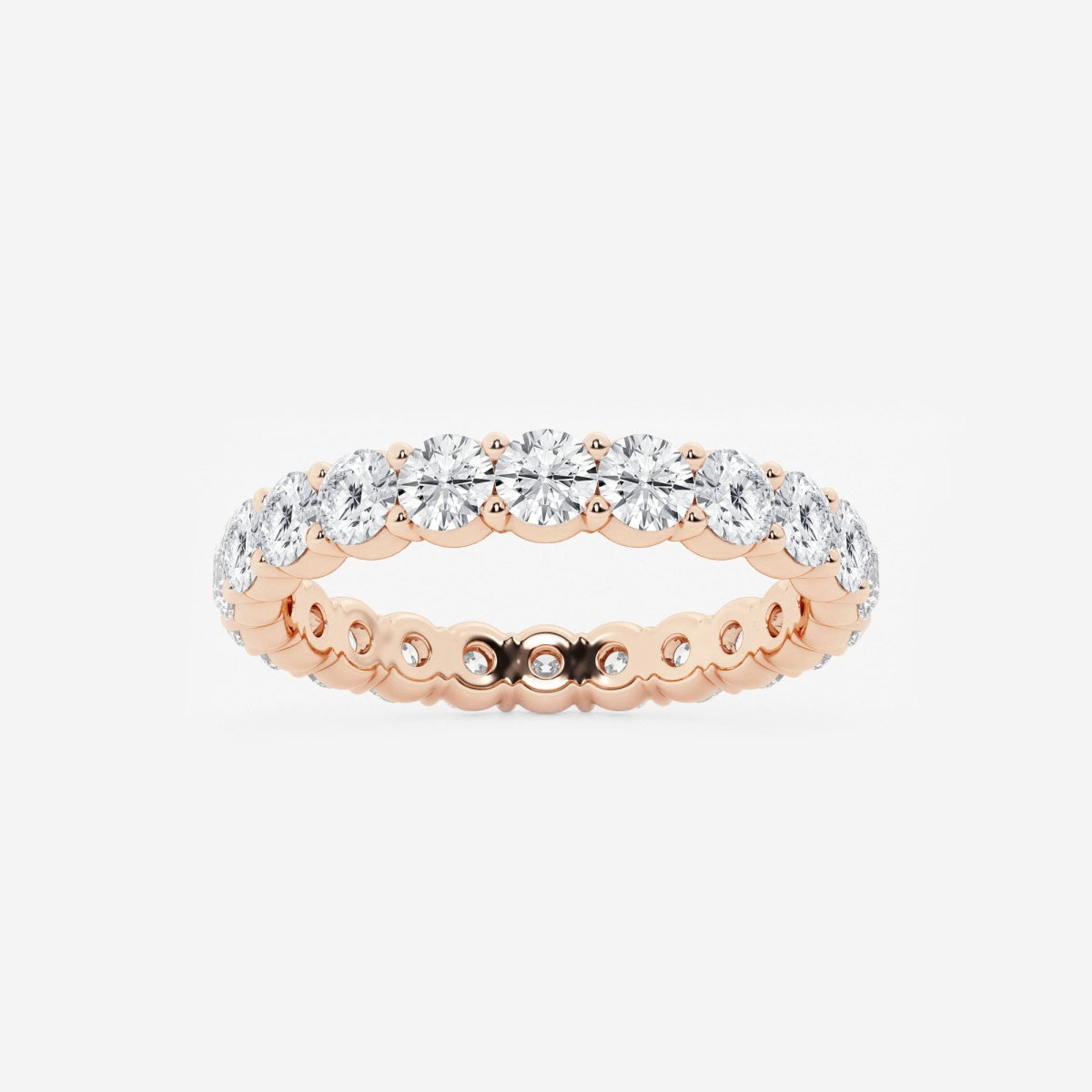 Amelia - Shared Prong Eternity Wedding Ring